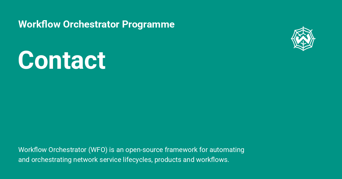 Contact - Workflow Orchestrator Programme